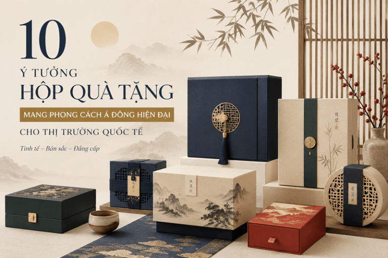 10 ý tưởng hộp quà tặng phong cách Á Đông