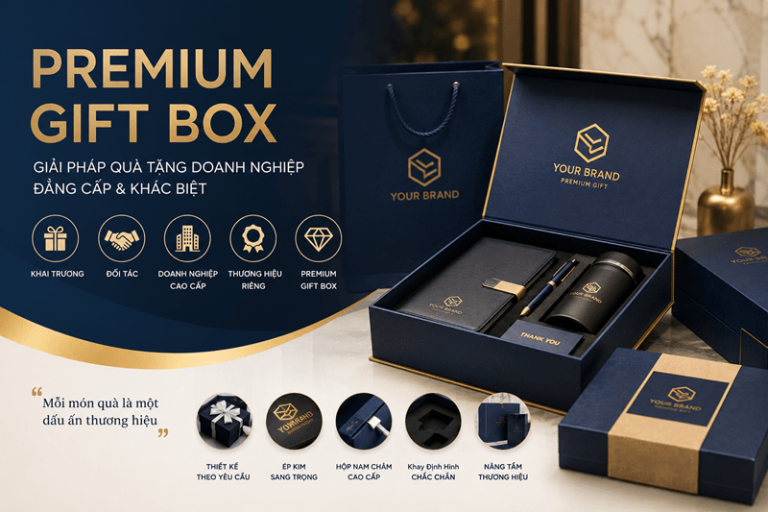 Hộp quà khai trương, đối tác và premium gift box thương hiệu riêng