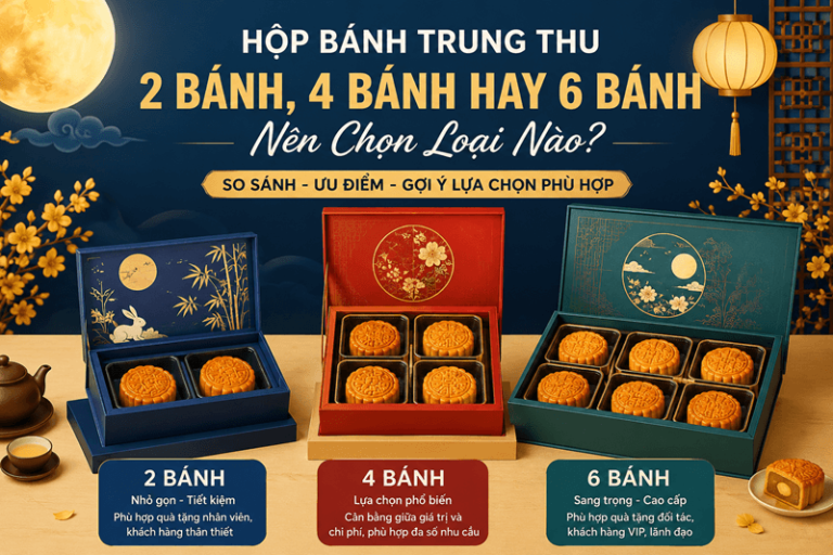 Hộp Bánh Trung Thu 2 Bánh, 4 Bánh Hay 6 Bánh Nên Chọn Loại Nào?