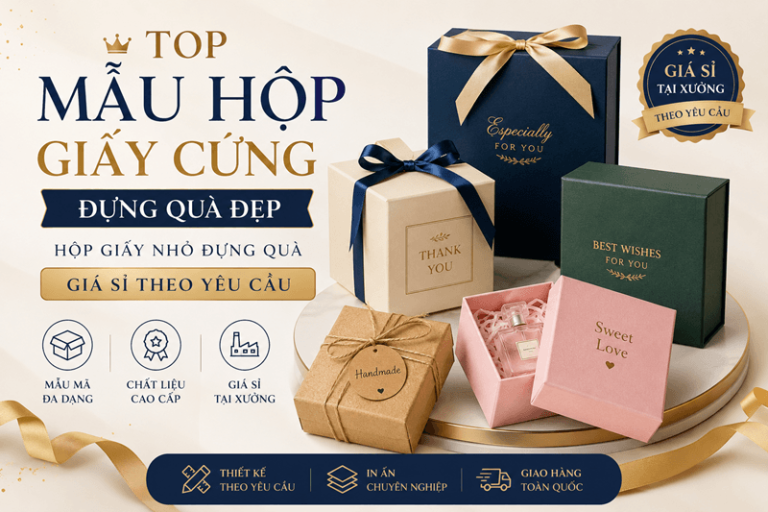 Top Mẫu Hộp Giấy Cứng Đựng Quà Đẹp