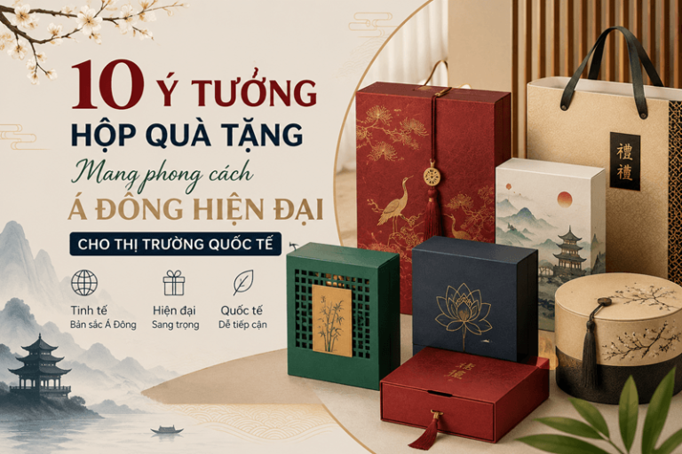 10 ý tưởng hộp quà tặng mang phong cách Á Đông hiện đại cho thị trường quốc tế