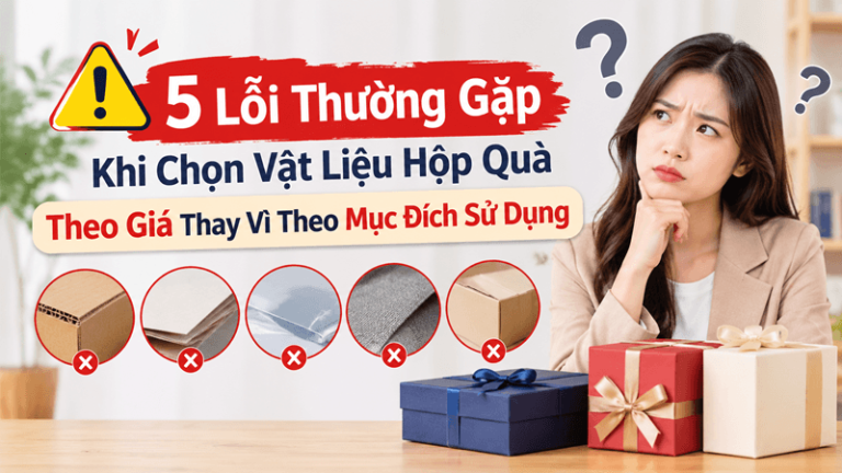5 lỗi thường gặp khi chọn vật liệu hộp quà theo giá thay vì theo mục đích sử dụng