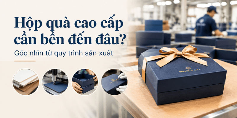 Hộp quà cao cấp cần bền đến đâu? Góc nhìn từ quy trình sản xuất