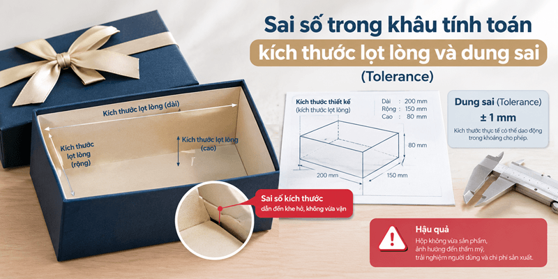 Sai số trong khâu tính toán kích thước lọt lòng và dung sai