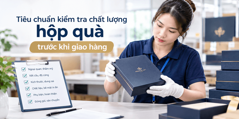 Tiêu chuẩn kiểm tra chất lượng hộp quà trước khi giao hàng