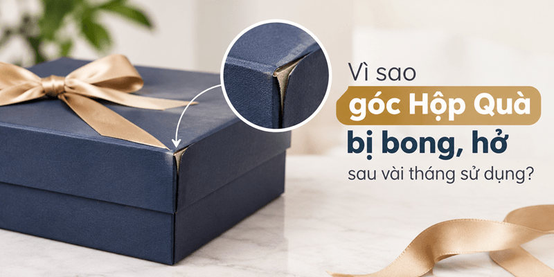 Vì sao góc Hộp Quà bị bong, hở sau vài tháng sử dụng